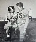 Halfback Gene Payne and son Harlan