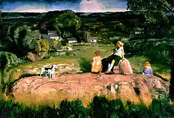 Three Children by George Bellows, 1919