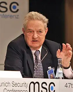 George Soros, billionaire investor, philanthropist and political activist.