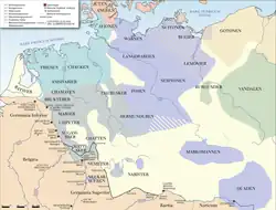 Germanic peoples of Germania Magna, 50 CE