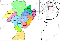 Location in Ghazni Province