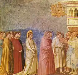 Wedding Procession of Mary by Giotto, 1303