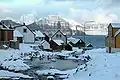 Winter scene in Gjógv