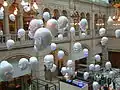 The Floating Heads by Sophie Cave, 2006, in the East Court