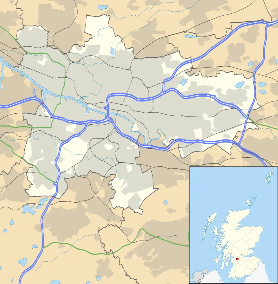 Glasgow City shown within Scotland