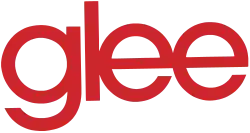 The word "glee" written in lowercase letters