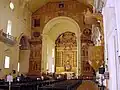Main altar (nave) of the Basilica of Bom Jesus, famous throughout the Roman Catholic world for the casket of Saint Francis Xavier located in a nave (not seen in picture) beside the main altar