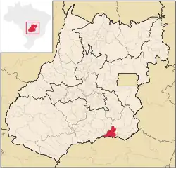 Location in Goiás state