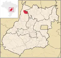 Location in Goiás state