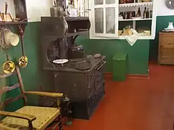 The kitchen in the mine manager's house