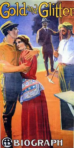 Vintage theatrical poster featuring 4 figures