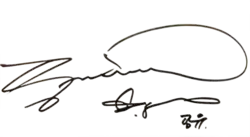 Signature of Gong Yoo