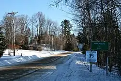 Entrance sign in Gore