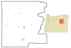 Location in Oregon