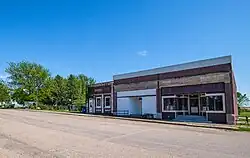 Looking southeast from 1st and Main Streets