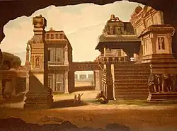 "Great Excavated Temple at Ellora" 1813