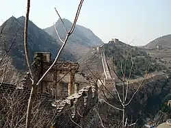 Ming Great Wall at Simatai, overlooking the gorge
