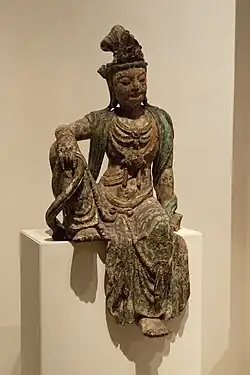 A seated Maitreya statue Northern Wei, 512 CE