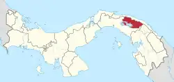 Location of Guna de Madungandí
