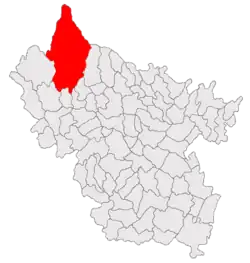 Location in Buzău County