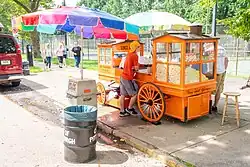 Gus and Yiayia's is a historic shaved ice stand in Pittsburgh's Allegheny Commons Park.[7]