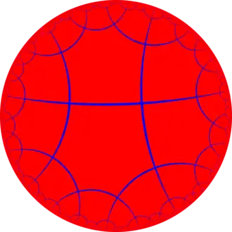 Order-4 hexagonal tiling