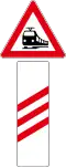 A36-1 Advanced warning for a approaching railway crossing without barriers