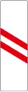 A36-8 Warning board for 160 meters until the railway crossing (left side)