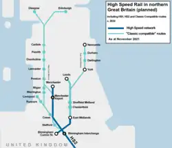 HS2 classic network UK north POST IRP.