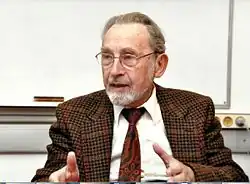 Rabbi David Weiss Halivni, a prominent Talmudic scholar. He was a Holocaust survivor and an influential figure in Jewish academic circles.