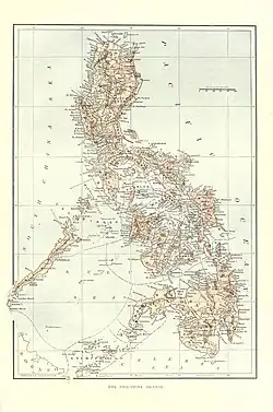 Map of the Philippines from "Harper's Pictorial History of the War with Spain" Vol. II (1899)