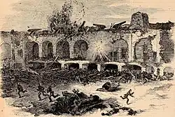 1864 sketch of bombardment of Ft Sumter