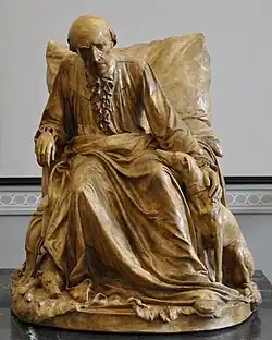 The Philosopher of Sanssouci, (copy, made of tinted plaster)