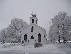 Hatley United Church on Main St.