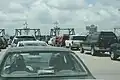 Busy Hatteras Ferry Lines on a Wednesday in June 2007