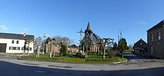 The church square in Haute-Épine