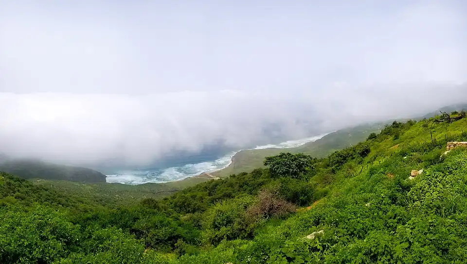 View of the Hawf nature reserve