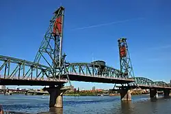 Lift span being raised