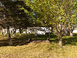 Sign for Heimdal Community Park