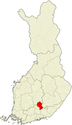 Location of Heinola sub-region