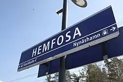 Station sign