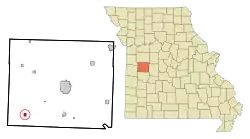 Location of Montrose, Missouri