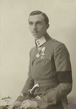 Prince René of Bourbon-Parma, 1917