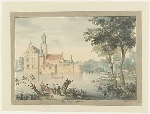 The castle in the 1740s