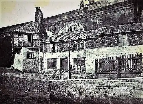 High Level Bridge Approach, the location of Beall's workshop from 1861