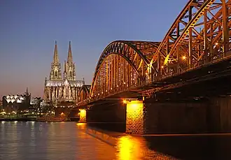 Hohenzollernbrücke, in Cologne, by Thomas Wolf