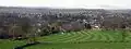 Village viewed from the railway line to Brockholes