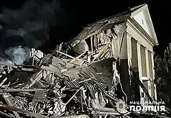 Hospital of Vilniansk after Russian shelling, 2022-11-23