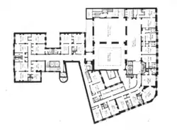 Floor plan of the second story