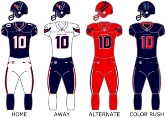 Houston Texans uniforms